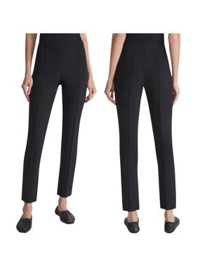 High-Rise navy blue Slim Ankle Pants